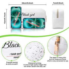 Black Women Gifts Noun Definition Cosmetic Bag Inspirational Gift for Her African American Gifts for Black Women Motivational Makeup Bag Feminism Gift Women Empowerment Gift Christmas Birthday Gift