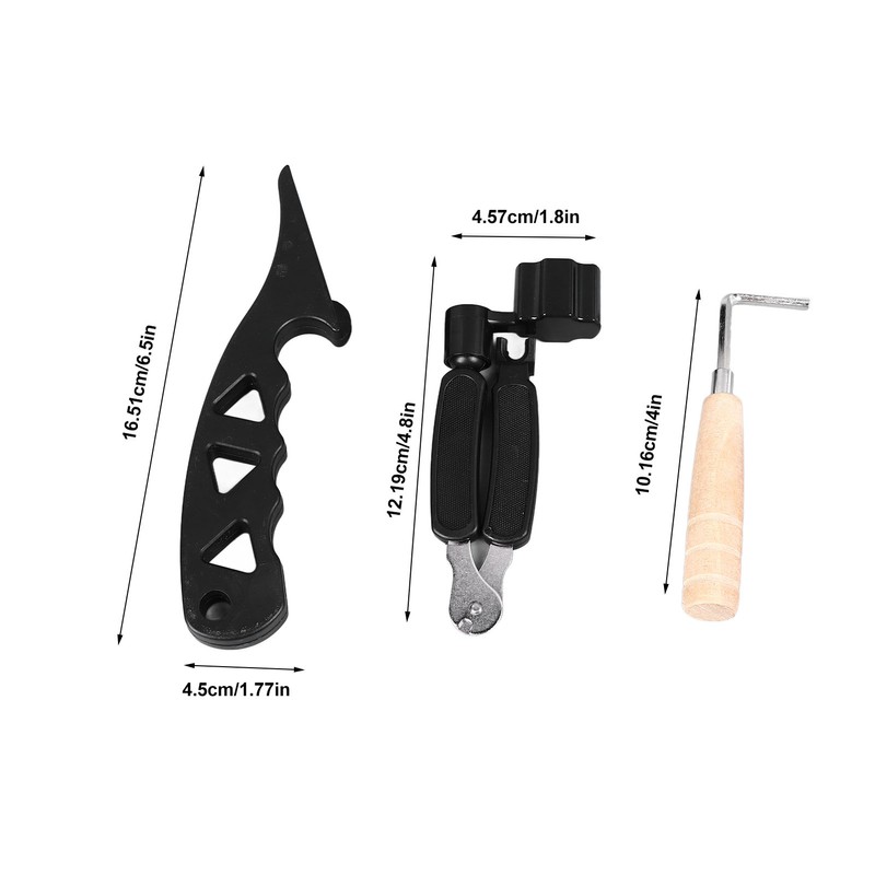 Guitar String Tool Set String Stretching Tool Winder Cutter and