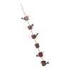 Rain Chain Watering Can Bucket Shaped Decorative 6 Cups Rainwater