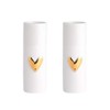 Räder Mini vases heart set of 2, gold