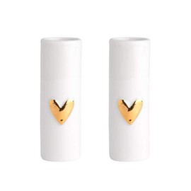 Räder Mini vases heart set of 2, gold