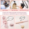 6pzs Curly Ondas En Cabello Rizos Sin Calor Tubo2 Scrunchie