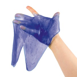 SES Creative 15044 viola Slime in tazza, 140 g, melma luminosa, giocattolo, gioco con melma, Made in Europa, per bambini a partire dai 3 anni in su