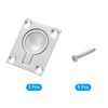 sourcing map Flush Ring Pull Handle, 2Pcs 48 x 38
