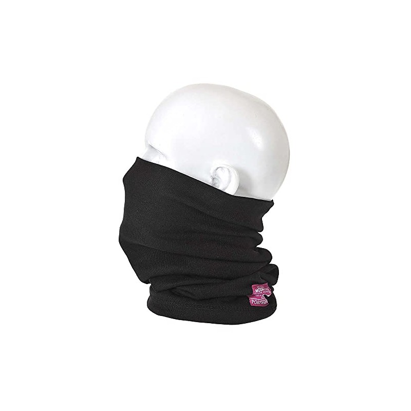 Portwest FR19BKR FR Anti-Static Neck Tube, Black