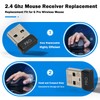 VBESTLIFE G Pro USB Mouse Receiver, 2.4G USB Dongle Mouse