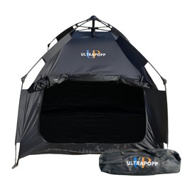 Ultrapopp Extra Large & Big Sensory Tent for Kids, Instant Easy Setup & Pack Blackout Calming Tents for Autistic Children, Autism ADHD SPD OCD, 1-4 Person (Black, 47x47x47 in).
