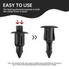 Pack of 50 Plastic Rivets, Expansion Rivets 6 mm, Plastic