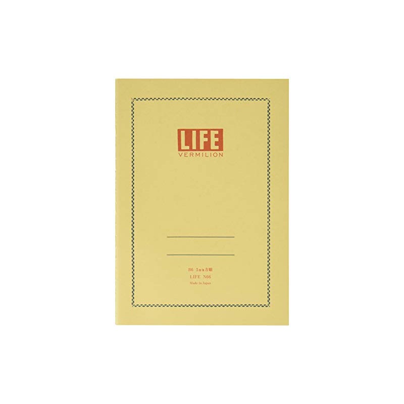 Life Note Vermillion B6 Square N66 2 Pack