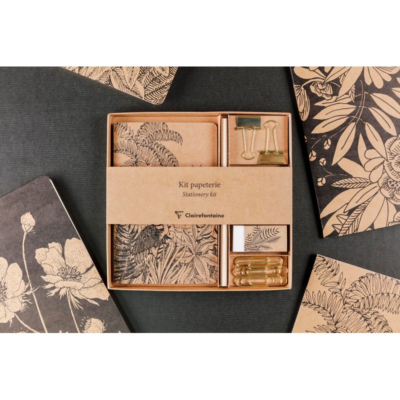 Clairefontaine 116046C Writing Set with Notebook 11 x 17 cm