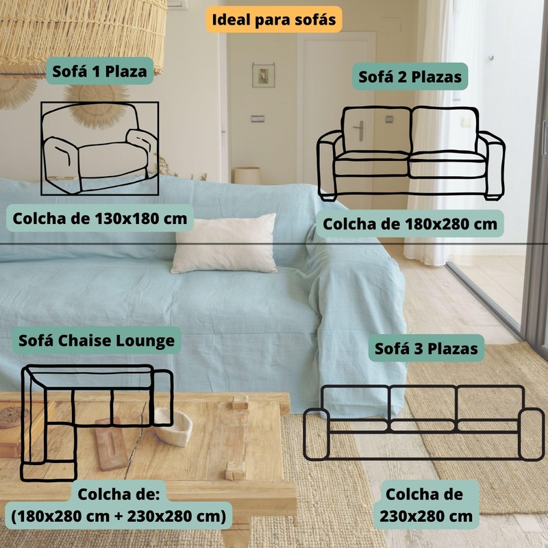 Duvet and Multipurpose Blanket for Sofas, Beige and White Quilts.Multipurpose