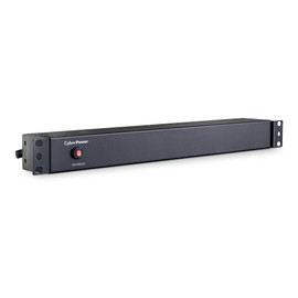 CyberPower PDU15B12R Basic PDU, 100-125V, 15A (Derated to 12A), 12 Outlets, 1U Rackmount