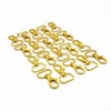 MAKRAMA Gancho Para Llavero Macrame 2cm (20 Pzas) (Dorado)