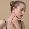 Earring Dupes Chunky Silver Hoop Earrings for Women, Girls Tear/Water