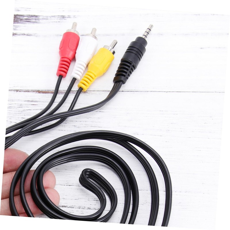 MERRYHAPY Stereo to 3 Audio Adapter Cable 3.5mm Av Cable