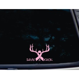 Save a Rack - 5 1/2" x 3 3/4" die cut vinyl decal for window, car, truck, tool box, virtually any hard, smooth surface