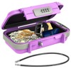 AMIR Portable Lock Box, 4 Digit Combination Lockbox, Waterproof Anti-Theft