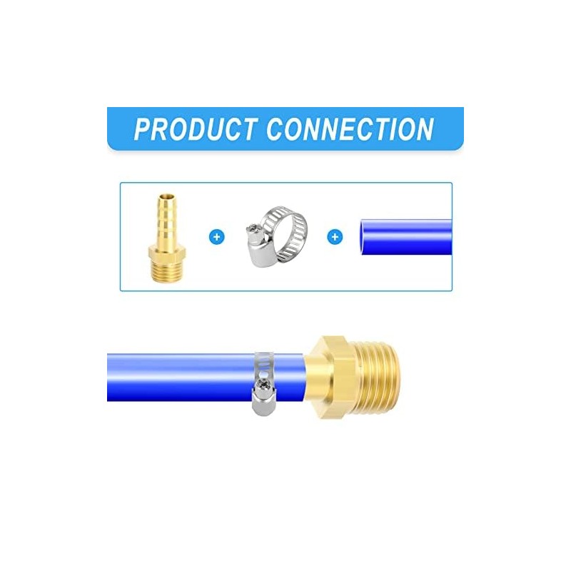 ERGAOBOY 10 Pcs 10mm OD Barb to 3/8" Female BSP