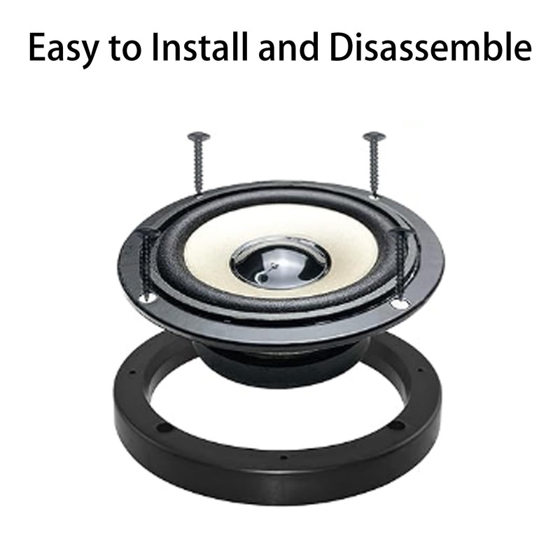 AUXBC 2Pcs 5 Inch Universal Fit ABS Car Stereo Speaker