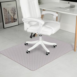 RccugmatS Office Chair Mat for Hardwood Floor, 36" x 48"Desk Chair Mat for Hard Wood and Tile Floor, Anti-Slip Hard Floor Protector Chair Mat, Floor Protector for Home Office, Champagne/Khaki X