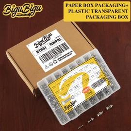 1520Pcs Metric Screw Assortment,M2 M3 M4 M5 Metric Bolt Assortment,304 Stainless Steel Metric Machine Screws,Hex Socket Head Cap Screws Nuts and Bolts Assortment Kit with Flat & Lock Washers