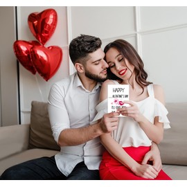 D4DREAM Happy Valentine's Day Cards for Husband I'll Give You The V Later Naughty Valentines Gifts for Husband from Wife Funny Valentines Day Greeting Card with Envelope for Him Husband Boyfriend Fiancé