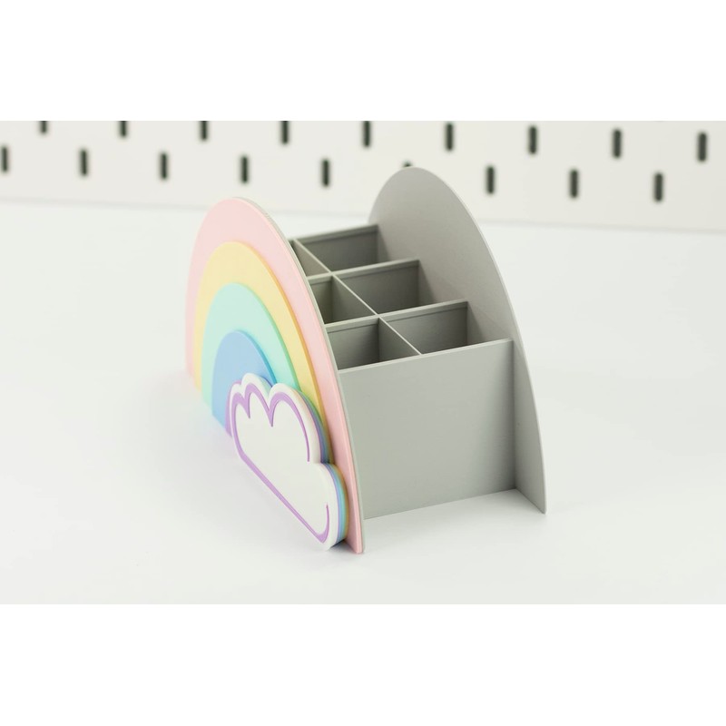 KAJAWIS Colouring Pencil Organiser Desk Organiser for Kids Rainbow ECO