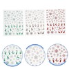 Healvian 6sheets Christmas Nail Art Stickers Snowflake and Elk Design
