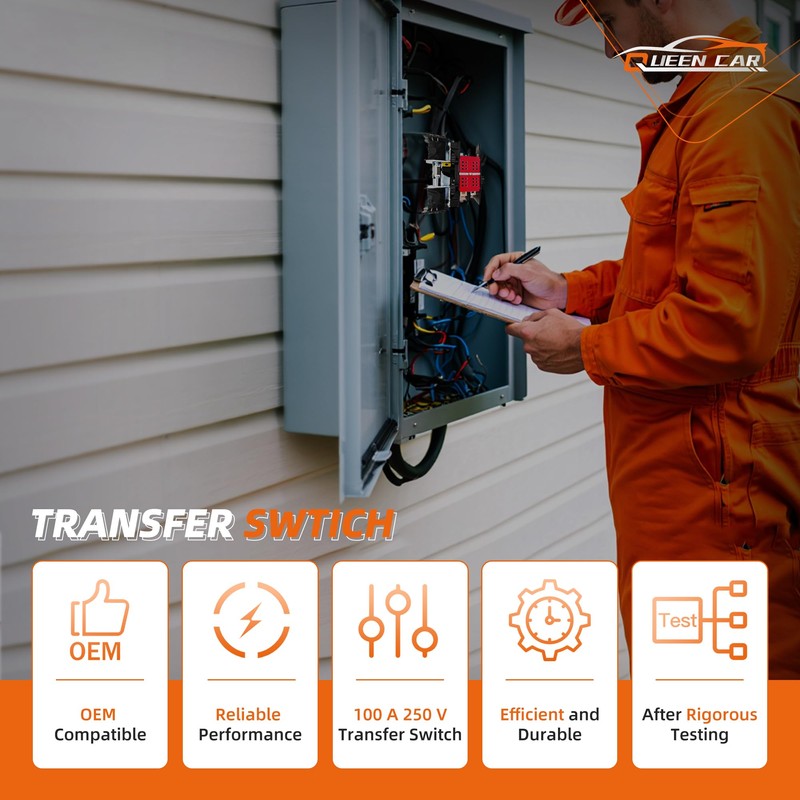 0L2910 Transfer Switch 100A with Handle Fit for Generac 100