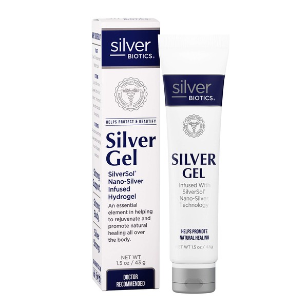 American Biotech Labs - Silver Biotics - Silver Gel - SilverSol Nano-Silver Infused Hydrogel - 1.5 oz.