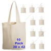 JMS Bridge Premium Natural Cotton Shopping Tote Bags -Eco-Friendly Plain