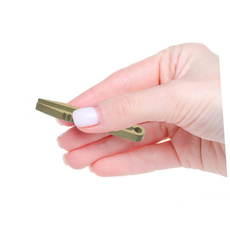 WOONEKY Camping Accessories Titanium Tweezer Mini Tool Portable Outdoor Tool