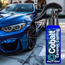 Platinum COBALT CERAMIC CAR COATING SPRAY ADVANCED TRICURE PAINT PROTECTION - 4 OUNCE KIT