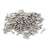 sourcing map 100pcs M2.5 x 10mm Stainless Steel Cross pan