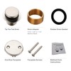 Brushed Nickel Tub Drain Tip-Toe Tub Trim Set Conversion Kit