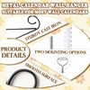 Otoolling Calendar Hanger for Wall 13.8 Inch Metal Wire Scroll