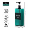 Segbeauty Pump Bottle, Pack of 3 500 ml Shampoo Bottles,