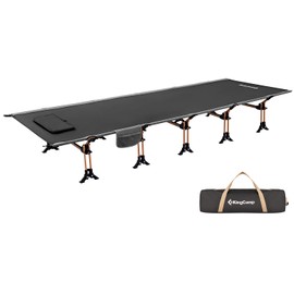 KingCamp Cots Ultralight Sleeping Cots Oversized Folding Camping Cots for Adults Extra Wide Sleeping Cots for Adults Portable Cot for Outdoors Travel Backpack Cot Foldable Camping Bed Cots