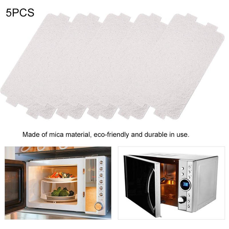 5 hojas de placa de mica para horno de microondas,