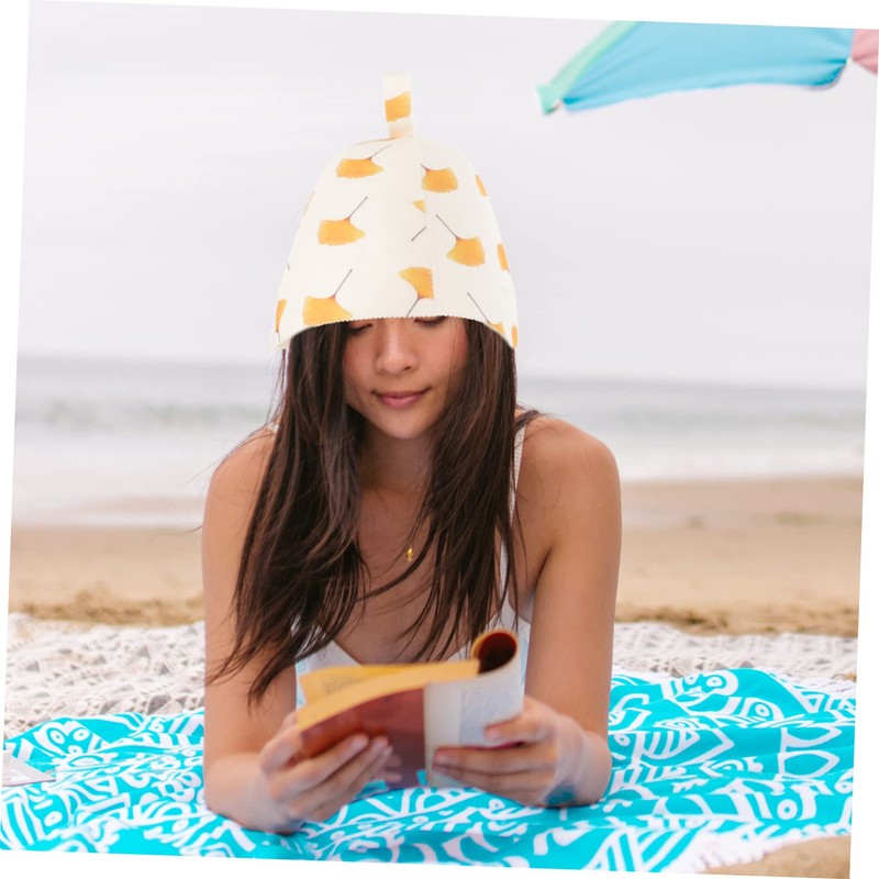 OATIPHO Felt Sauna Hat Water Absorbent Sauna Cap for Women