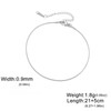 Amaxer Adjustable Stainless Steel Snake Chain Ankle Bracelet 0.04in Width
