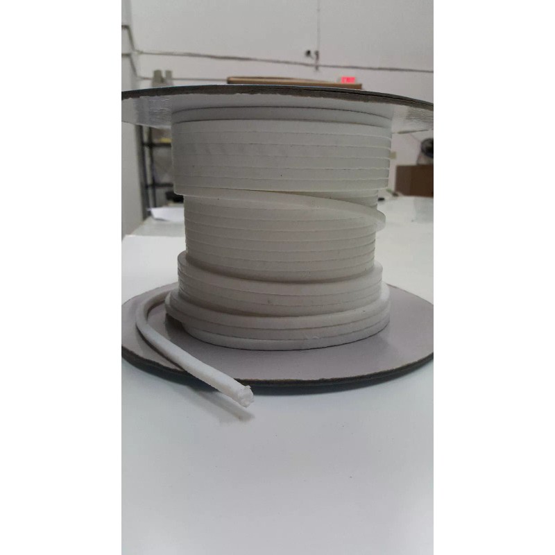 ALL ABOUT RUBBER Teflon PTFE Square Braided Rope Packing 3/8x3/8(sold