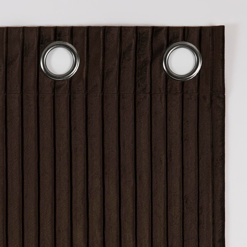 Sun Zero Scarlett 2-Pack Pleated Velvet Noise Reducing Blackout Grommet