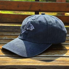 WYMLDFG Unisex Embroidered Gone Fishing Hats for Men, Adjustable dad Fish Baseball Cap for Dad Fishing Enthusiasts