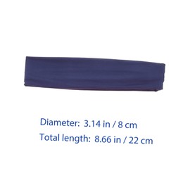 Baluue 8pcs Professional Sweat Bands for Yoga and Sports Absorbent Hair Headbands for Running Fitness and Gym Use Non- Design for Men and Women