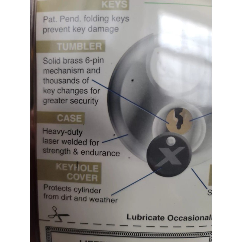 Chateau All Stainless Disc Lock X-Type EXtreme security