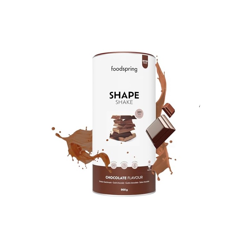 foodspring Shape Shake Schokolade ‚Äì Vollwertiger Mahlzeitenersatz-Shake zur Gewichtskontrolle mit