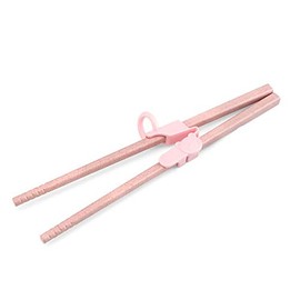 3 Pieces Cute Chopsticks Helper, Kids Training Chopsticks Set (Pink)