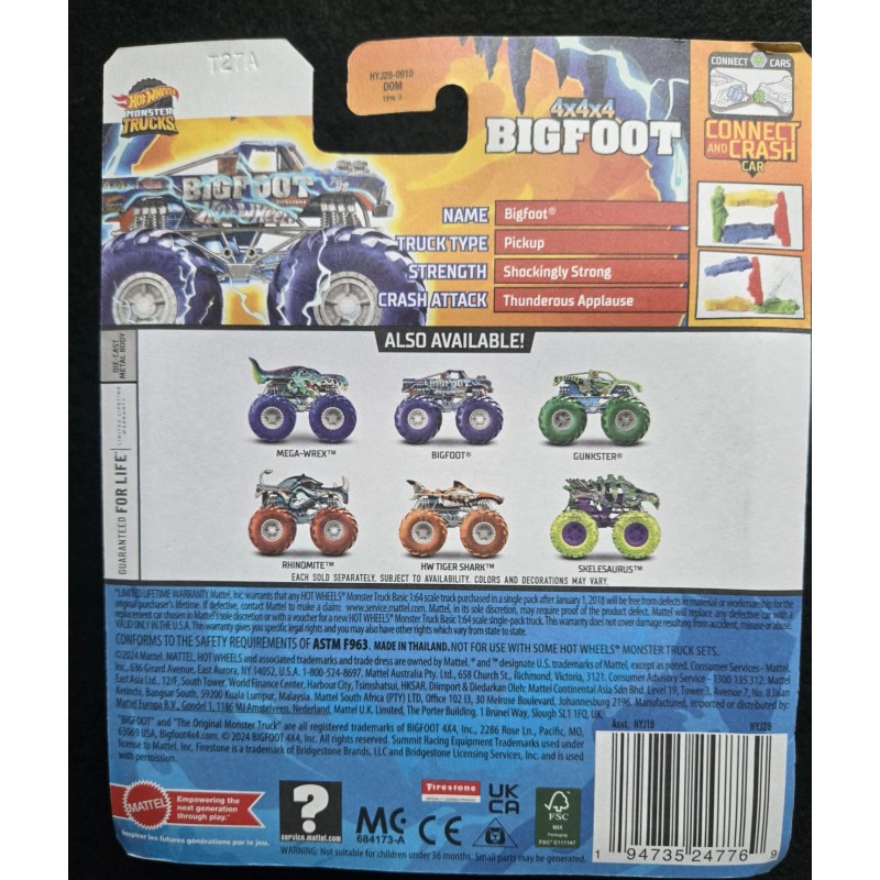 Hot Wheels 2025 BIGFOOT Power Smashers BLOWOUT SALE
