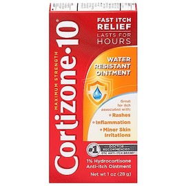 Cortizone-10, pomada antipicazón resistente al agua, 1 onza